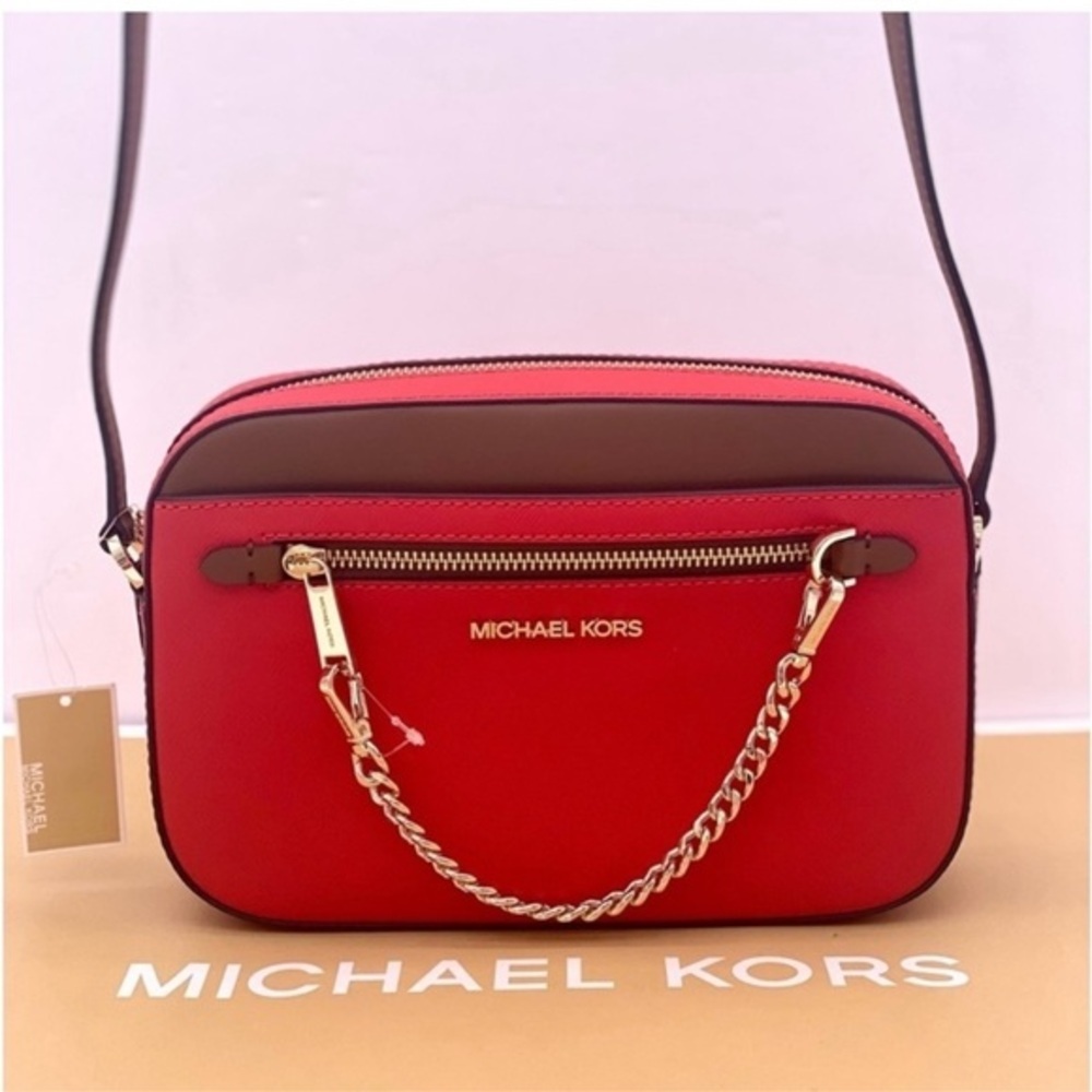 Michael Kors Jet Set Travel East West Zip Chain Crossbody
